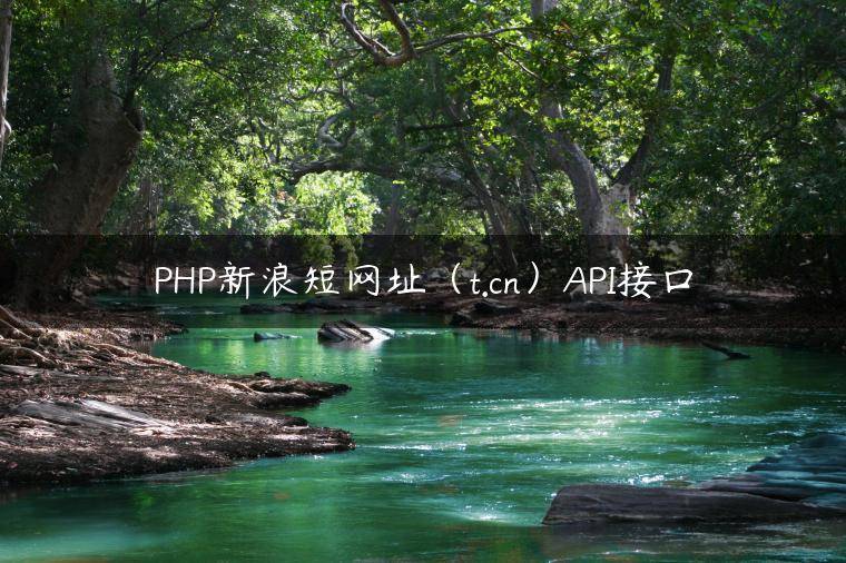 PHP新浪短网址（t.cn）API接口
                     第一张